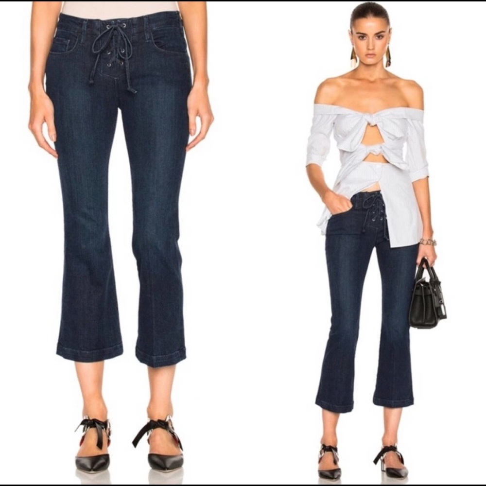 • FRAME • Le Crop Mini Boot Denim Jeans • 24 • Retail $235
